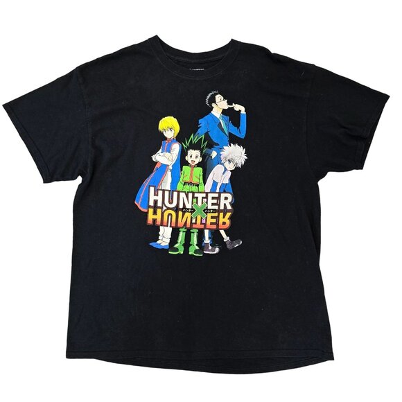 Hunter X Hunter Anime T-Shirt Black XL 100% Cotton Viz Media mens shirt - Picture 1 of 4